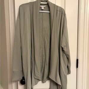 Athleta Light Green Pranayama Restore Wrap Front Cardigan